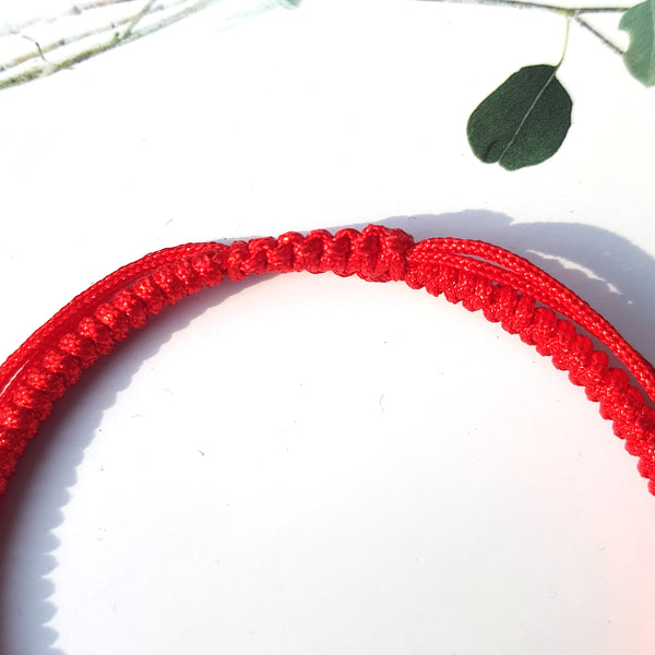 Red Couple Lucky Handmade Knots Thread Bracelet Tibetan Woven Amulet Braided Cord Bracelets & Bangles For Women Men