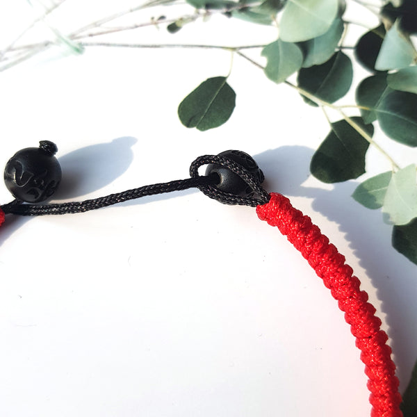 Red Couple Lucky Handmade Knots Thread Bracelet Tibetan Woven Amulet Braided Cord Bracelets & Bangles For Women Men