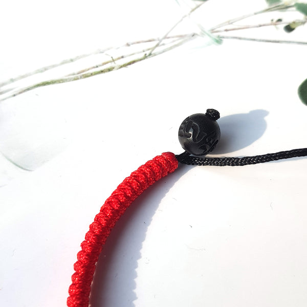 Red Couple Lucky Handmade Knots Thread Bracelet Tibetan Woven Amulet Braided Cord Bracelets & Bangles For Women Men