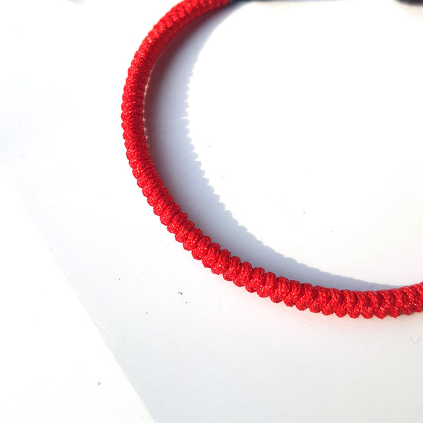 Red Couple Lucky Handmade Knots Thread Bracelet Tibetan Woven Amulet Braided Cord Bracelets & Bangles For Women Men