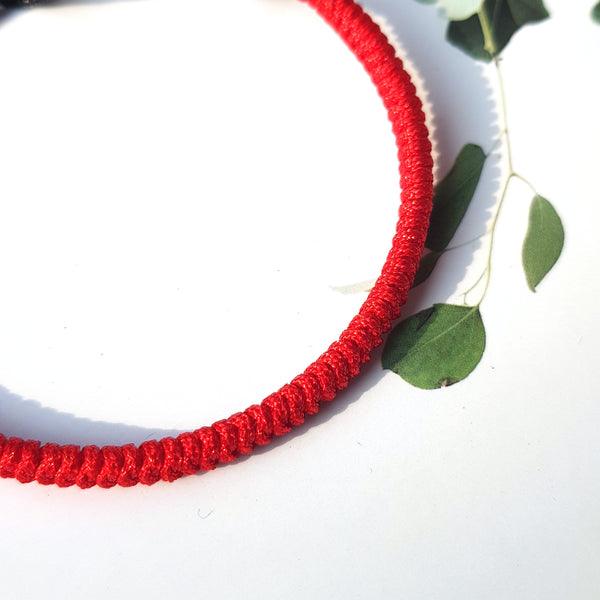 Red Couple Lucky Handmade Knots Thread Bracelet Tibetan Woven Amulet Braided Cord Bracelets & Bangles For Women Men