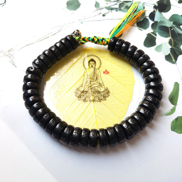 Black Couple Lucky Handmade Knots Thread Bracelet Tibetan Woven Amulet Braided Cord Bracelets & Bangles For Women Men