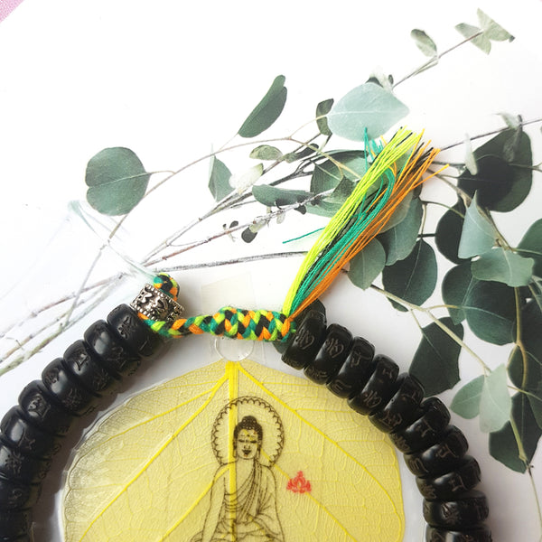 Black Couple Lucky Handmade Knots Thread Bracelet Tibetan Woven Amulet Braided Cord Bracelets & Bangles For Women Men