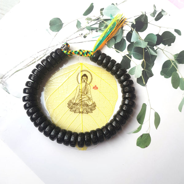 Black Couple Lucky Handmade Knots Thread Bracelet Tibetan Woven Amulet Braided Cord Bracelets & Bangles For Women Men
