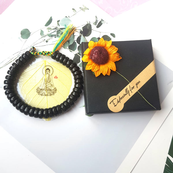 Black Couple Lucky Handmade Knots Thread Bracelet Tibetan Woven Amulet Braided Cord Bracelets & Bangles For Women Men