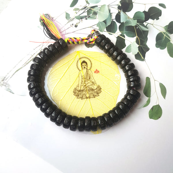 Black Couple Lucky Handmade Knots Thread Bracelet Tibetan Woven Amulet Braided Cord Bracelets & Bangles For Women Men