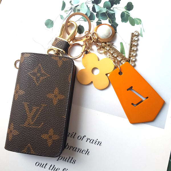 Bag Jewelry Horn Horn Accessories for Bags with Trendy Design and Luxury Unique Flower Orange