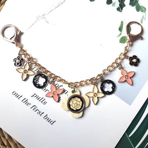 Bag Jewelry Horn Horn Accessories for Bags with Trendy Design and Luxury Unique Flower Natural