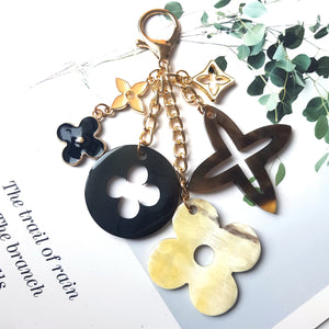 Bag Jewelry Horn Horn Accessories for Bags with Trendy Design and Luxury Unique Flower Natural