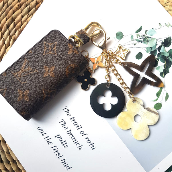 Bag Jewelry Horn Horn Accessories for Bags with Trendy Design and Luxury Unique Flower Natural