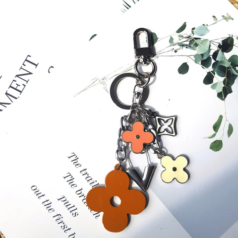 Bag Jewelry Horn Horn Accessories for Bags with Trendy Design and Luxury Unique Flower Red