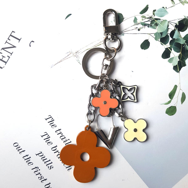 Bag Jewelry Horn Horn Accessories for Bags with Trendy Design and Luxury Unique Flower Red