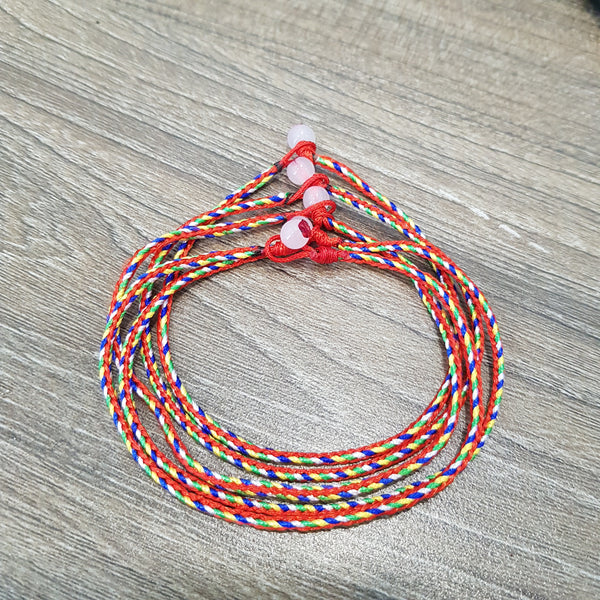 Pack 5! Original Mix Multicolor Tibetan Handmade Bracelet for Men and Women Gift Box Friendship and Couple String Thread Amulet Lucky and Peace Handmade
