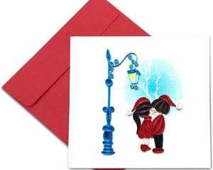 Quilling Card 3D Couple Quilled Happy Birthday Dedicated Paper Handmade