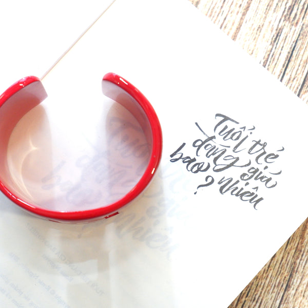 Bangle Bracelet Set  Bracelet Set Horn Bangle Set Thin Bracelets Red