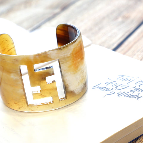 Bangle Bracelet Set  Bracelet Set Horn Bangle Set Thin Bracelets Natural Color