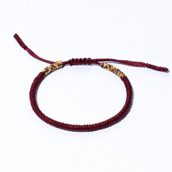 Red Couple Lucky Handmade Knots Thread Bracelet Tibetan Woven Amulet Braided Cord Bracelets & Bangles For Women Men