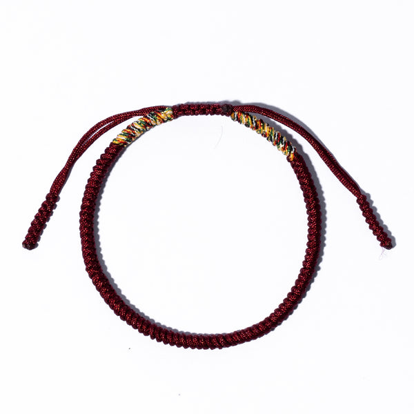 Red Couple Lucky Handmade Knots Thread Bracelet Tibetan Woven Amulet Braided Cord Bracelets & Bangles For Women Men