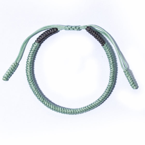 Light Blue Couple Lucky Handmade Knots Thread Bracelet Tibetan Woven Amulet Braided Cord Bracelets & Bangles For Women Men
