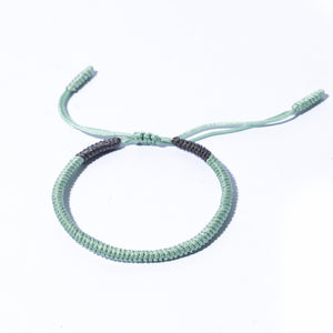 Light Blue Couple Lucky Handmade Knots Thread Bracelet Tibetan Woven Amulet Braided Cord Bracelets & Bangles For Women Men