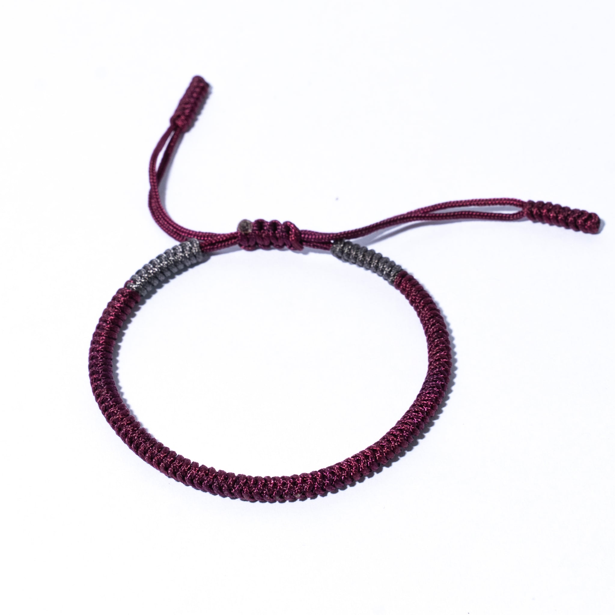 Dark Purple Couple Lucky Handmade Knots Thread Bracelet Tibetan Woven Amulet Braided Cord Bracelets & Bangles For Women Men