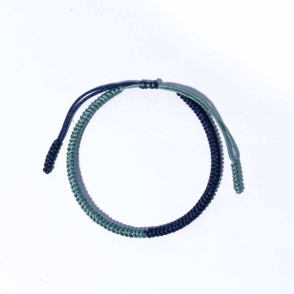 Blue Couple Lucky Handmade Knots Thread Bracelet Tibetan Woven Amulet Braided Cord Bracelets & Bangles For Women Men