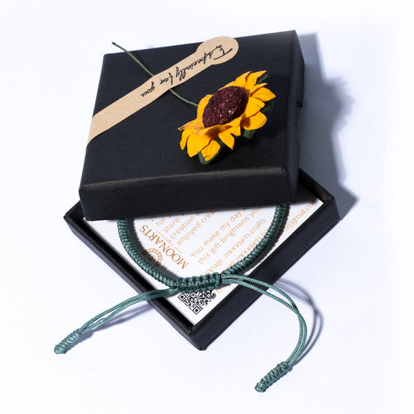 Blue Couple Lucky Handmade Knots Thread Bracelet Tibetan Woven Amulet Braided Cord Bracelets & Bangles For Women Men
