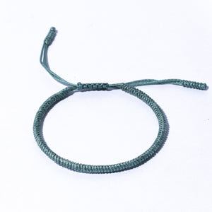 Blue Couple Lucky Handmade Knots Thread Bracelet Tibetan Woven Amulet Braided Cord Bracelets & Bangles For Women Men