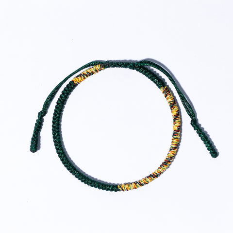 Black Couple Lucky Handmade Knots Thread Bracelet Tibetan Woven Amulet Braided Cord Bracelets & Bangles For Women Men