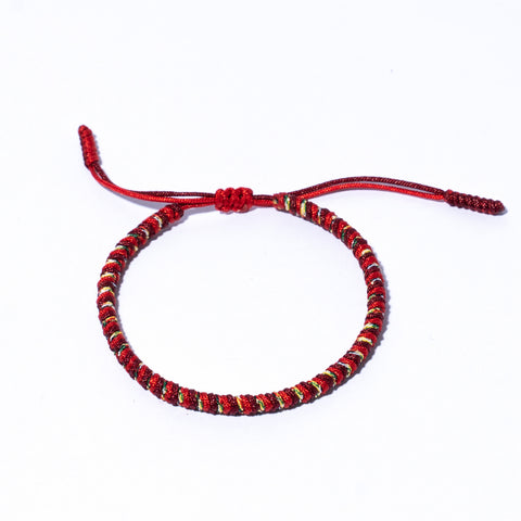 Mix Couple Lucky Handmade Knots Thread Bracelet Tibetan Woven Amulet Braided Cord Bracelets & Bangles For Women Men