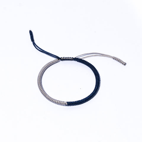 Mix Black and Grey Couple Lucky Handmade Knots Thread Bracelet Tibetan Woven Amulet Braided Cord Bracelets & Bangles For Women Men