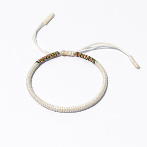 White Couple Lucky Handmade Knots Thread Bracelet Tibetan Woven Amulet Braided Cord Bracelets & Bangles For Women Men