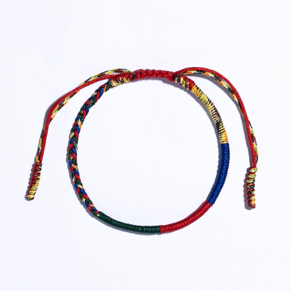 Mix Couple Lucky Handmade Knots Thread Bracelet Tibetan Woven Amulet Braided Cord Bracelets & Bangles For Women Men