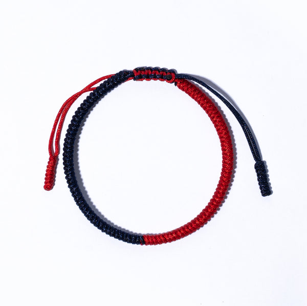 Mix Black and Red Couple Lucky Handmade Knots Thread Bracelet Tibetan Woven Amulet Braided Cord Bracelets & Bangles For Women Men