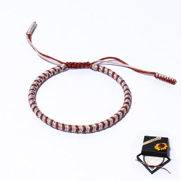 Mix Colors Couple Lucky Handmade Knots Thread Bracelet Tibetan Woven Amulet Braided Cord Bracelets & Bangles For Women Men