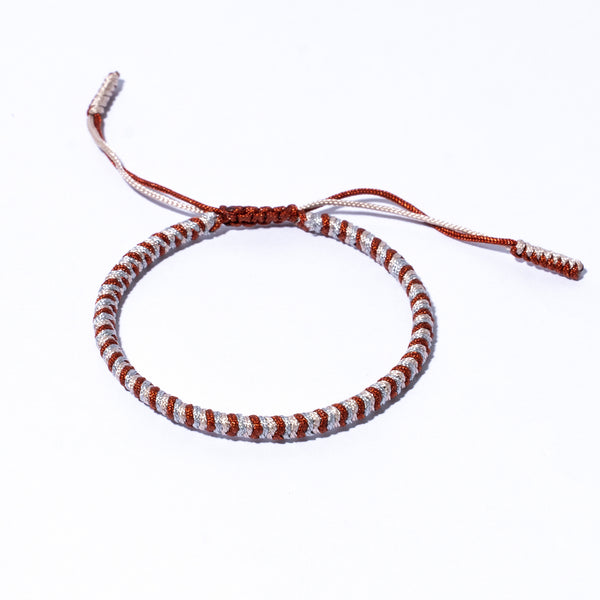 Mix Colors Couple Lucky Handmade Knots Thread Bracelet Tibetan Woven Amulet Braided Cord Bracelets & Bangles For Women Men