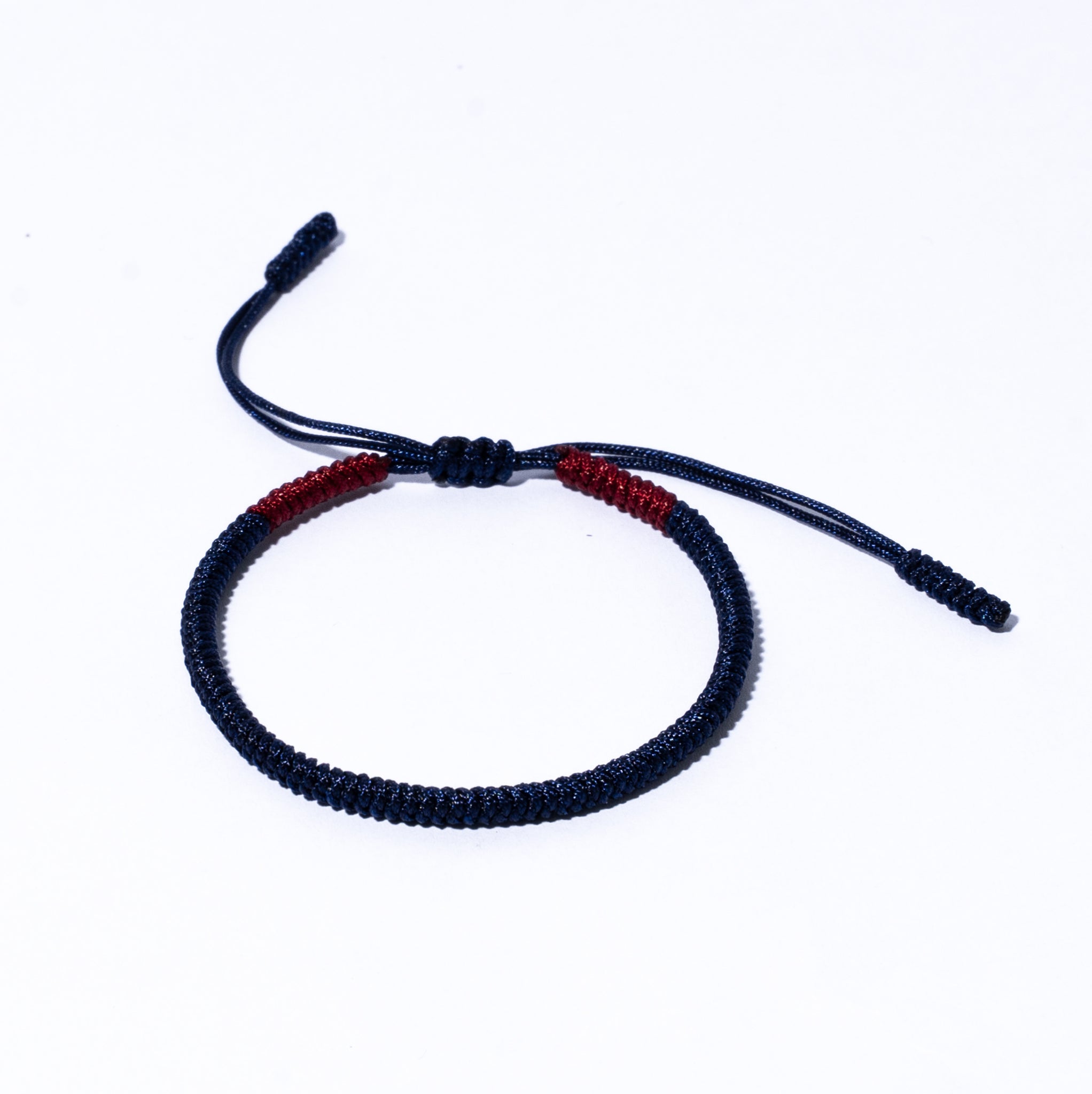Dark Blue Couple Lucky Handmade Knots Thread Bracelet Tibetan Woven Amulet Braided Cord Bracelets & Bangles For Women Men