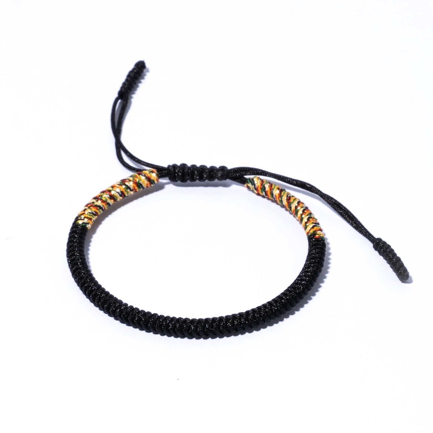 BlackCouple Lucky Handmade Knots Thread Bracelet Tibetan Woven Amulet Braided Cord Bracelets & Bangles For Women Men