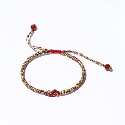 Mix Colors Couple Lucky Handmade Knots Thread Bracelet Tibetan Woven Amulet Braided Cord Bracelets & Bangles For Women Men