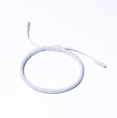 White Couple Lucky Handmade Knots Thread Bracelet Tibetan Woven Amulet Braided Cord Bracelets & Bangles For Women Men