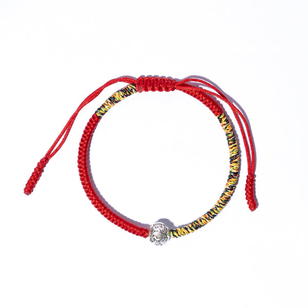 Red Couple Lucky Handmade Knots Thread Bracelet Tibetan Woven Amulet Braided Cord Bracelets & Bangles For Women Men