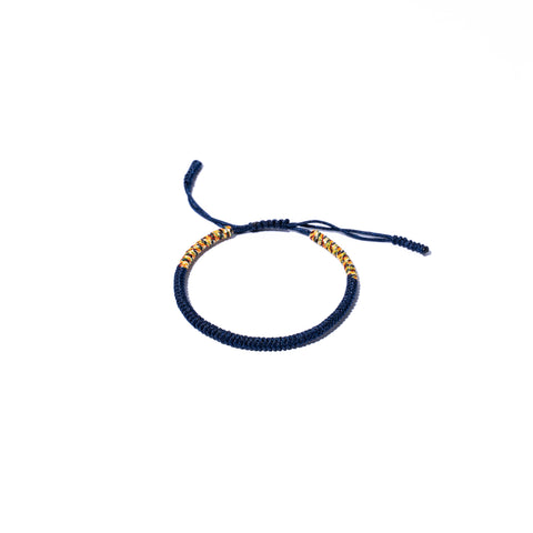 Dark Blue Couple Lucky Handmade Knots Thread Bracelet Tibetan Woven Amulet Braided Cord Bracelets & Bangles For Women Men