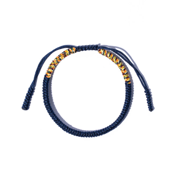 Blue Couple Lucky Handmade Knots Thread Bracelet Tibetan Woven Amulet Braided Cord Bracelets & Bangles For Women Men