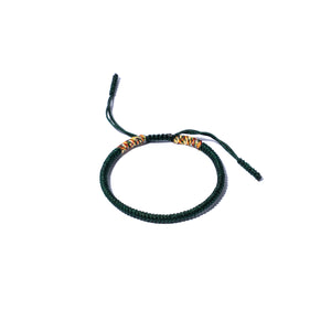Dark Green Couple Lucky Handmade Knots Thread Bracelet Tibetan Woven Amulet Braided Cord Bracelets & Bangles For Women Men