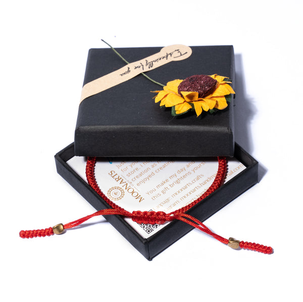 Red Couple Lucky Handmade Knots Thread Bracelet Tibetan Woven Amulet Braided Cord Bracelets & Bangles For Women Men
