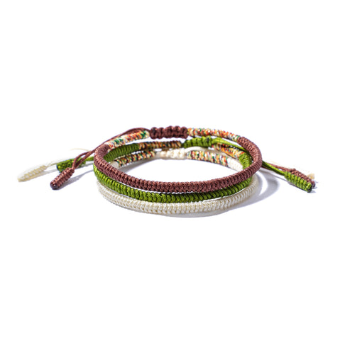 Mix Couple Lucky Handmade Knots Thread Bracelet Tibetan Woven Amulet Braided Cord Bracelets & Bangles For Women Men