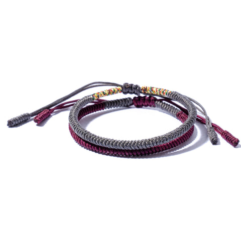 Mix Couple Lucky Handmade Knots Thread Bracelet Tibetan Woven Amulet Braided Cord Bracelets & Bangles For Women Men