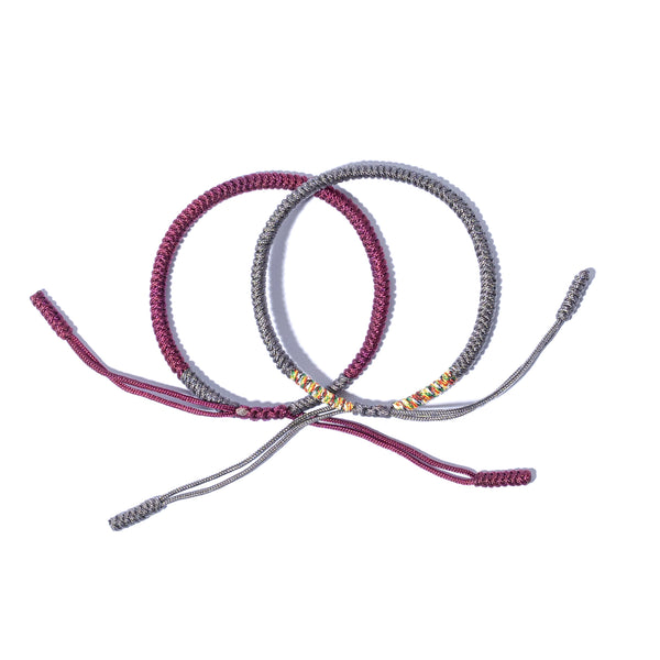 Mix Couple Lucky Handmade Knots Thread Bracelet Tibetan Woven Amulet Braided Cord Bracelets & Bangles For Women Men