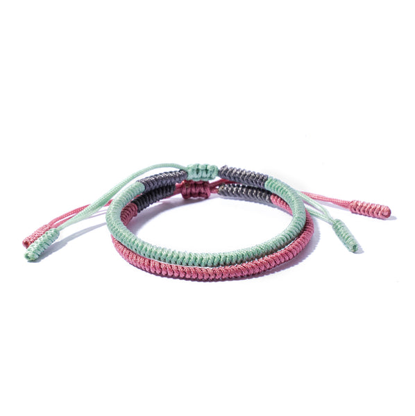 Mix Couple Lucky Handmade Knots Thread Bracelet Tibetan Woven Amulet Braided Cord Bracelets & Bangles For Women Men
