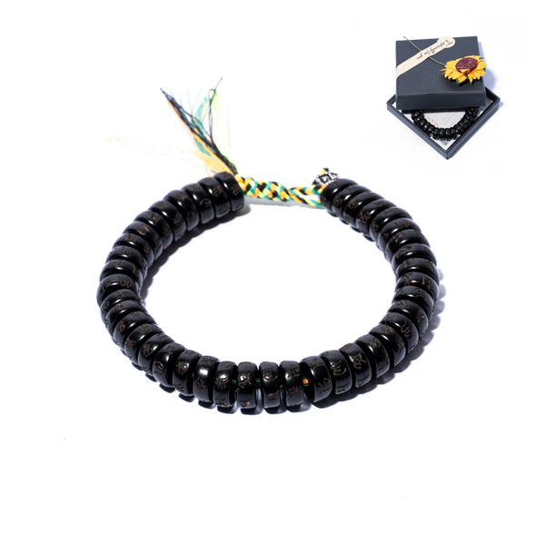 Black Couple Lucky Handmade Knots Thread Bracelet Tibetan Woven Amulet Braided Cord Bracelets & Bangles For Women Men